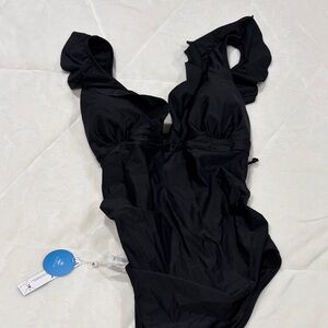 Cupshe Black One Piece Bathing Suit